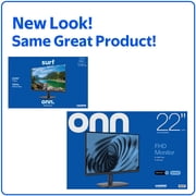 onn 22 FHD (1920 x 1080p) 100hz Office Monitor with 6 ft HDMI Cable, Black