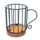 thumbnail image 3 of Cesta porta café de hierro rústico, soporte para cápsulas de café, estante para almacenar papel de café B negro, 3 of 9