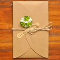 thumbnail image 1 of Tarjeta de felicitación de flores secas, Papel Kraft Retro artesanal, tarjetas de felicitación de bendición, sobres de invitación del Día de San Valentín Invit, 1 of 4