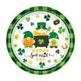 thumbnail image 1 of St. Patrick's Day Decorations 9 Inch Clovers Themed Disposable Paper Plates 24 PCs for Party Birthday Baby Shower, 1 of 7