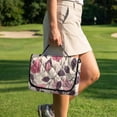 thumbnail image 3 of COEQINE Universal Golf Cart Seat Towel Blanket Covers for All Weather, Foldable Design with Handle, Fit for EZGO, Club Car and More 2-Seat Golf Carts, Valentines Day Elegant Pink Rose, 3 of 8