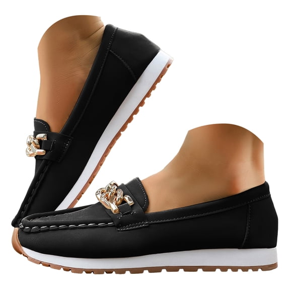 YLYL Women's Penny Loafers Non Slip Comfortable Fashion Casual Slip on Business Work Moccasin Shoes