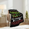 thumbnail image 3 of Funny Plants Blanket, I Just Want to Work in My Garden Throw Blanket for Women Mom, Ultral Soft Cozy Warm Flannel Fleece Suit for Sofa, Couch, Bed, Travel, Sofa 40"x30" XS Blanket for Pets/Toddler, 3 of 6