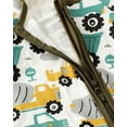 thumbnail image 6 of Baby Boys Romper Zip-up Jumpsuits Long Sleeve One Piece Bamboo Rompers for Newborn, 6 of 9