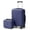 Blue- 2 PCS, variant on Ktaxon Luggage Set 2 Piece Carry-on, PP Hard Shell Suitcase 14" 20" Luggage Sets Spinner Wheels, Green