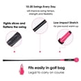 thumbnail image 6 of 40 In. Golf Training Aids for Strength and Tempo Training Golf Swing Trainer Warm-Up Stick Golf Swing Trainer for Outdoor Indoor Practice Chipping Hitting Golf Accessories Rose Red ChYoung, 6 of 8