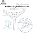 thumbnail image 2 of LAVANE 7 Inch / 18 cm Metal Furniture Legs, Set of 4 Modern Iron Diamond Triangle Furniture Feet DIY Replacement Gold for Cabinet Cupboard Sofa Couch Chair Ottoman, 2 of 6