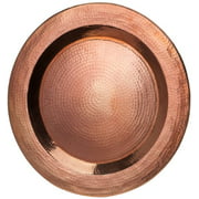 Sertodo Copper, Thessaly Round Platter, Hand Hammered 100% Pure Copper, 22 inch diameter