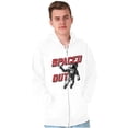 thumbnail image 5 of Funny Spaced Out Astronaut Joke Zip Up Hoodie Men's Women's Brisco Brands M, 5 of 6