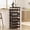 Walnut, variant on 28-Bottle Wine Rack Free Standing Floor, Solid Wood 7-Tier Display Wine Storage Shelves with Tabletop, Wobble-Free Bottle Holder for Cellar Kitchen Bar Dining Room Living Room