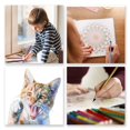 thumbnail image 3 of stanreset 12pcs Wood Durable Metallic Colored Drawing Pencils For Creative Projects Long-lasting Art Supplies 1Set, 3 of 6