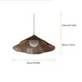 thumbnail image 2 of Hand Weaved Brown Hemp Rope Hanging Pendant Lamp for Dining Room Living Room Bedroom, 2 of 7