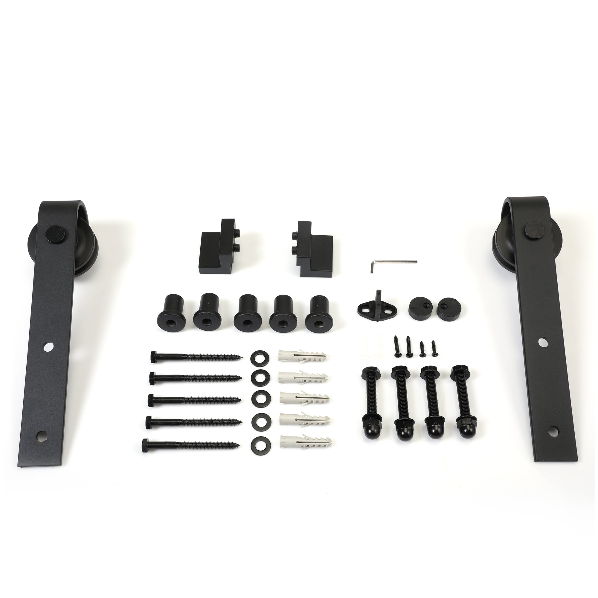 Kepooman Durable Translational Barn Door Hardware Kit with Installation Instructions, 6.6-foot Sturdy Room-door Hardware Kit for Household, Easy-to-install, Black Kepooman Durable Translational Barn Door Hardware Kit with Installation Instructions, 6.6-foot Sturdy Room-door Hardware Kit for Household, Easy-to-install, Black