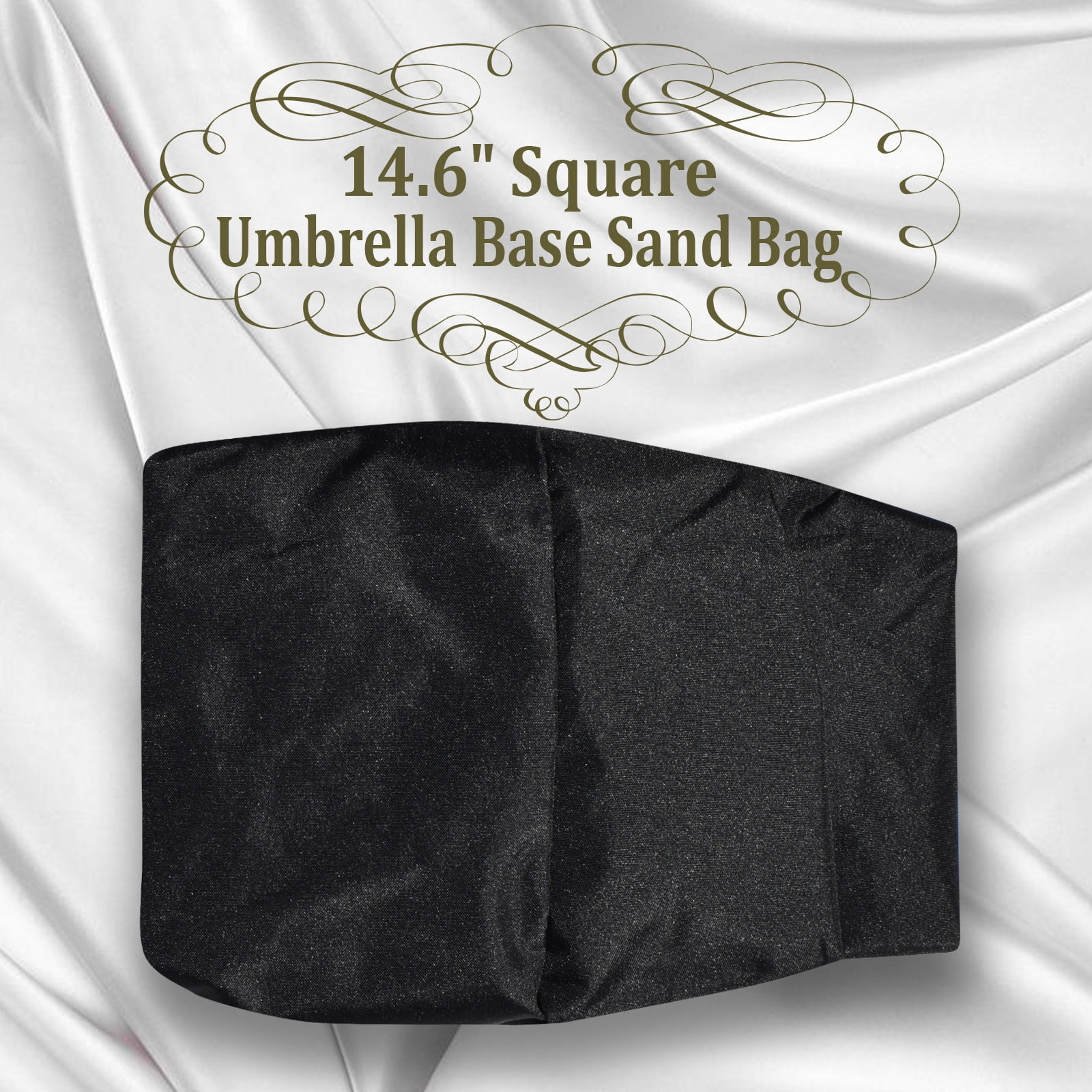 Sunrise 14.6"x14.6" Square Sand Umbrella Base Weight Bag, Up to 80 lbs sands, Secure for Outdoor Patio, Offset and Cantilever Umbrellas, Heavy Duty