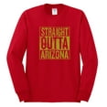 thumbnail image 2 of Straight Outta Arizona ARI Fan | Fantasy Baseball Fans | Mens Sports Long Sleeve T-Shirt, Red, X-Large, 2 of 4