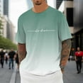 thumbnail image 3 of Mens T Shirts Casual Quality Slim Fit Crew Holiday Tee Tops Workout Gym Shirts, Short Sleeve Active Running Athletic Tee Tops, 3 of 5