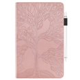 thumbnail image 5 of iPad Pro 11 2020 Case, iPad Pro 11 inch 2nd Generation Case, Dteck Embossed Tree Pattern PU Leather Magnetic Flip Folio Stand Case Auto Wake Sleep with Card Slots/Elastic Band/Stylus Loop, Rosegold, 5 of 6
