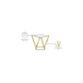 thumbnail image 2 of Meridian Furniture Mason Genuine Marble End Table in Gold, 2 of 4