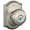 Satin Nickel, variant on Schlage F51AGEO619CAM Georgian Keyed Entry Door Knob Set - Nickel