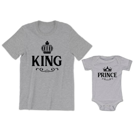 

King Men s T-Shirt Royal Graphic Crown Prince Baby Bodysuit Kids Toddler Shirt