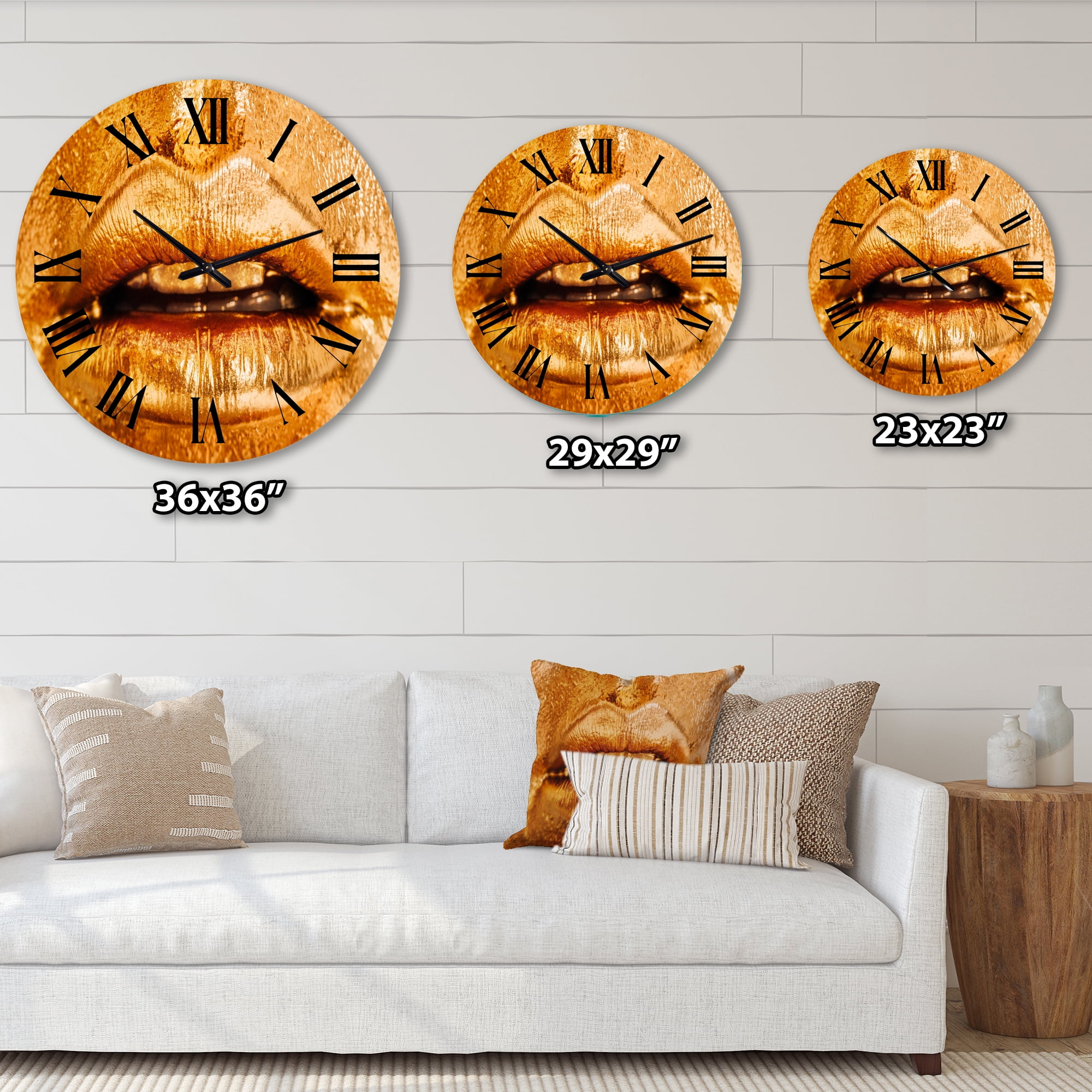 Designart 1 in Modern,Contemporary Wall Clock