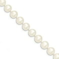 thumbnail image 1 of Beautiful 14k 10-11mm White Near Round Freshwater Cultured Pearl Necklace, 1 of 2