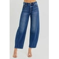 thumbnail image 4 of Risen Jeans - High-Rise Barrel Leg Jeans with Seam Detailing and Adjustable Cuff (25 1/2" Inseam) - RDP5933, 4 of 10