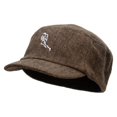 thumbnail image 2 of Rugby Player Running Wool Fashion Fitted Engineer Cap - Brown OSFM, 2 of 5