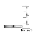 thumbnail image 3 of Precious Stars Alliance de Mariage Unisexe en Or Blanc 14K de 3 mm, Ajustement Confortable, Polie à Grain Perlé, 3 of 5