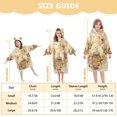 thumbnail image 3 of Wearable Blanket with Sleeves and Pocket Oversized Hooded Sweatshirt 3-14 YR Bears Are Eating Honey S, 3 of 7