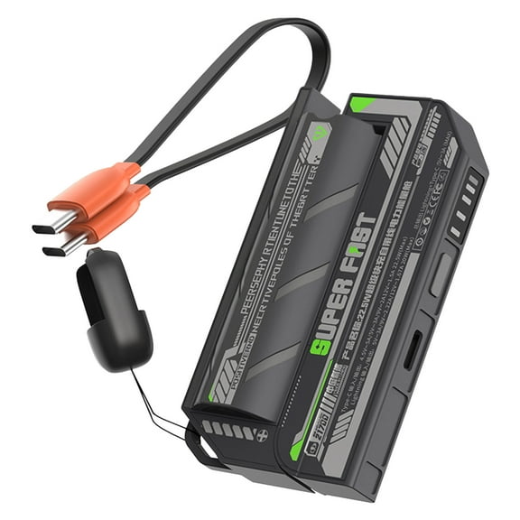 22.5W Ra Pid Charging Power Bank With Detachable Battery & Built In 5000mAh Portable Charger QC 3.0 Compatible Compact For Travel