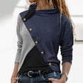 thumbnail image 1 of ICHUANYI Clearance Fashion Women's Casual Long Sleeve Round Neck Patchwork Ladies Tops Sweatshirts ICHUANYI "ICHUANYI", 1 of 5