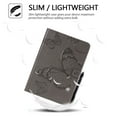 thumbnail image 3 of Dteck Folio Case For Samsung Galaxy Tab A 9.7 SM-T550, Lightweight Embossed Butterfly PU Leather Flip Stand Case Cover with Card/Stlylus Holder,Gray, 3 of 5