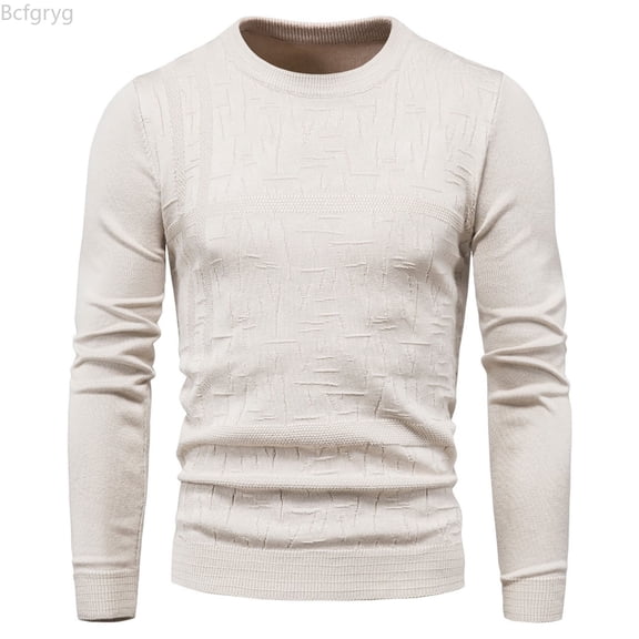 Bcfgryg Long Sleeve Shirts For Men Soft Comfy Casual Tee Round Neck Full Sleeves Men's Ringer T Shirt Plain T Shirts for Men Beige L