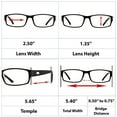 thumbnail image 3 of Reading Glasses +1.50 | 3 Pack of Readers for Men and Women | 3 Black, 3 of 6
