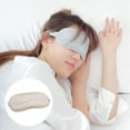 thumbnail image 4 of 8H Eye Mask Sleeping Travel Blinder Rested Eyepatch Cotton Portable Cover Breathable Blindfolds Rest Comfortable Goggles Therapy Women Beige, 4 of 9