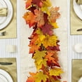 Maple Leaf Rattan Leafs Artificial Leaves Fall Decor Outdoor Fall Decor ...