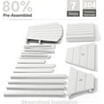 thumbnail image 7 of PASAMIC Tall Adirondack Chair Set of 2, All-Weather HDPE Outdoor Chairs with Removable Double Trays, Bar Height Adirondack Chairs for Balcony, Deck, Patio, Backyard, White, 7 of 7