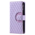 thumbnail image 6 of SaniMore for iPhone 11 PU Leather Case, 3D Lattice Pattern for Girls Card Slots Zipper Purse Glitter Magnetic Clasp Flip Kicstand [Hand Rope] Full Protection Shockproof for Apple iPhone 11, Purple, 6 of 16