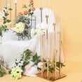 thumbnail image 2 of Efavormart 42" - 8 Arms Gold Cluster Candle Holder With 8 Glass Shades, Large Candle Arrangement - Perfect for Wedding  Party Decorations, Banquet, Upscale Occasions, Birthday Celebrations, 2 of 10