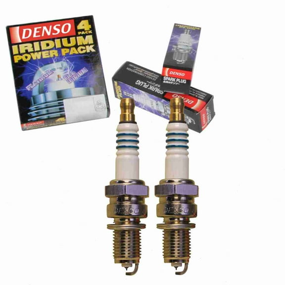 2 pc DENSO 5377 Iridium Power Spark Plugs for IX27B Ignition Wire Secondary