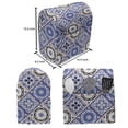 thumbnail image 4 of Moroccan Stand Mixer Cover, Geometric Tile Squares with Middle Eastern Azulejo Design, Kitchen Appliance Organizer Bag Cover with Pockets, 5 Quarts, Violet Blue Black Cream, by Ambesonne, 4 of 4