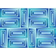 thumbnail image 1 of Ahgly Company Machine Washable Indoor Rectangle Transitional Blue Area Rugs, 2' x 5', 1 of 7