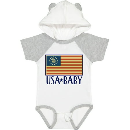 

Inktastic USA Baby Vintage US Flag Gift Baby Boy or Baby Girl Bodysuit