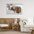 thumbnail image 2 of Stupell Industries Winter White Bison Canvas Wall Art design by Mike Jones, 20 x 30, 2 of 7