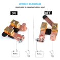 thumbnail image 2 of 12V Battery Disconnect Switch Knife Switch Battery Switch For Motorcycle Car Truck Negative Pole, 2 of 5