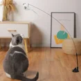 thumbnail image 4 of Juguete interactivo de simulación de pájaro para gato, palo de pavo real con campana, Varita Teaser, suministros para mascotas, 4 of 5