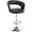 Slate Gray, variant on Brage Living Wide Bar Stool, Modern PU Leather Swivel Adjustable Barstool with Hollow Back and Arms, Upholstered Airlift Counter Height Bar Chair for Kitchen Dining (Black, Matte Black Base)