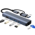 thumbnail image 4 of Binmer RJ-45 Network Port Adapter Ethernet Type-c Network Cable Gigabit Driveless Network Card, Mobile Phones, Tablets, Laptops, Desktops Other USB External Devices, 4 of 9