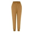 thumbnail image 5 of Gold Womens Pants Womens Elastic Waist Pants Casual Trousers with Pockets Sweatpants Womens Fashion, 5 of 6